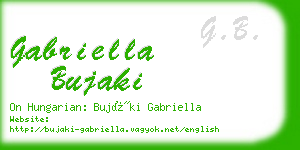 gabriella bujaki business card